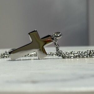 NEW Stainless Steel Cremation Cross Urn